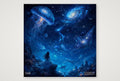 Ozean als kosmischer Spiegel — 20×20cm, 8×8" Print only