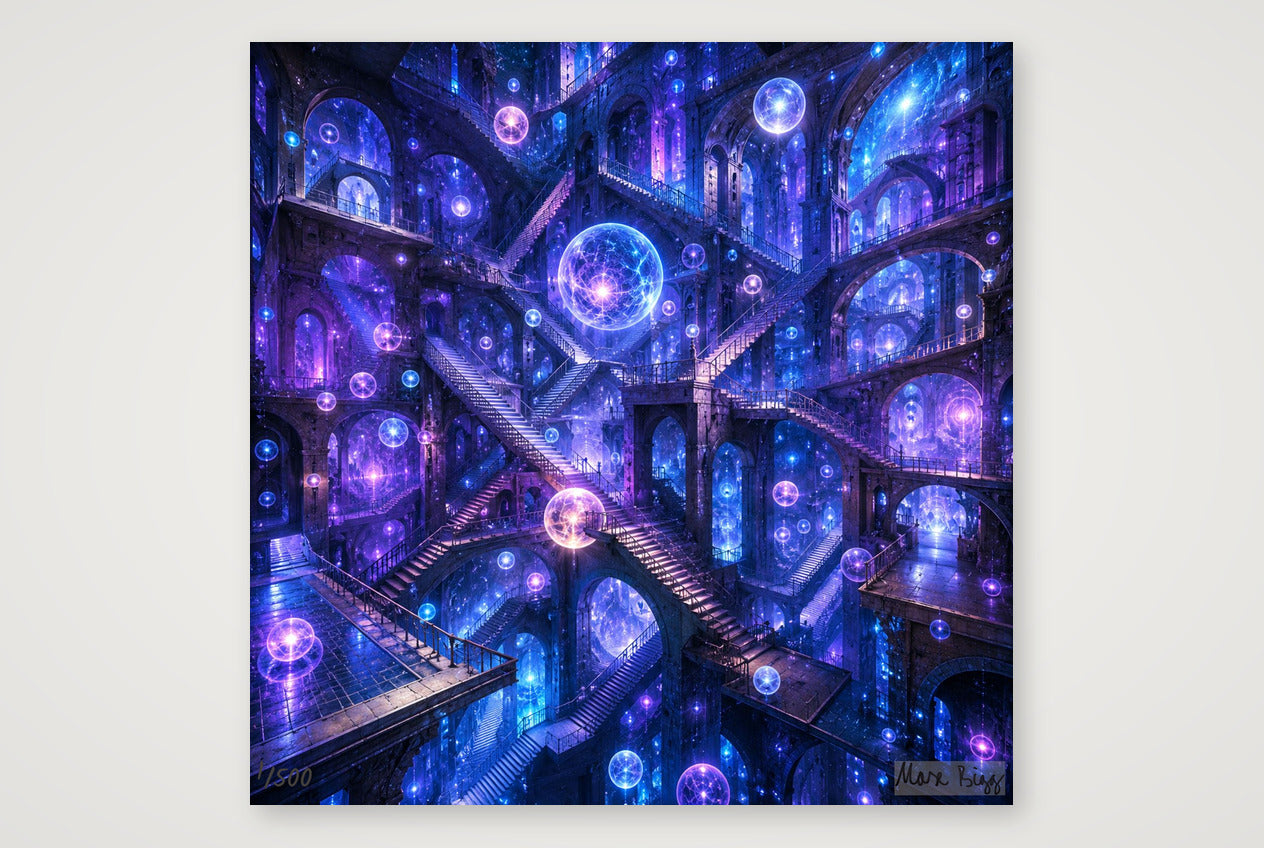 Quantenwelt als Traumlandschaft — 40×40cm, 16×16" Print only