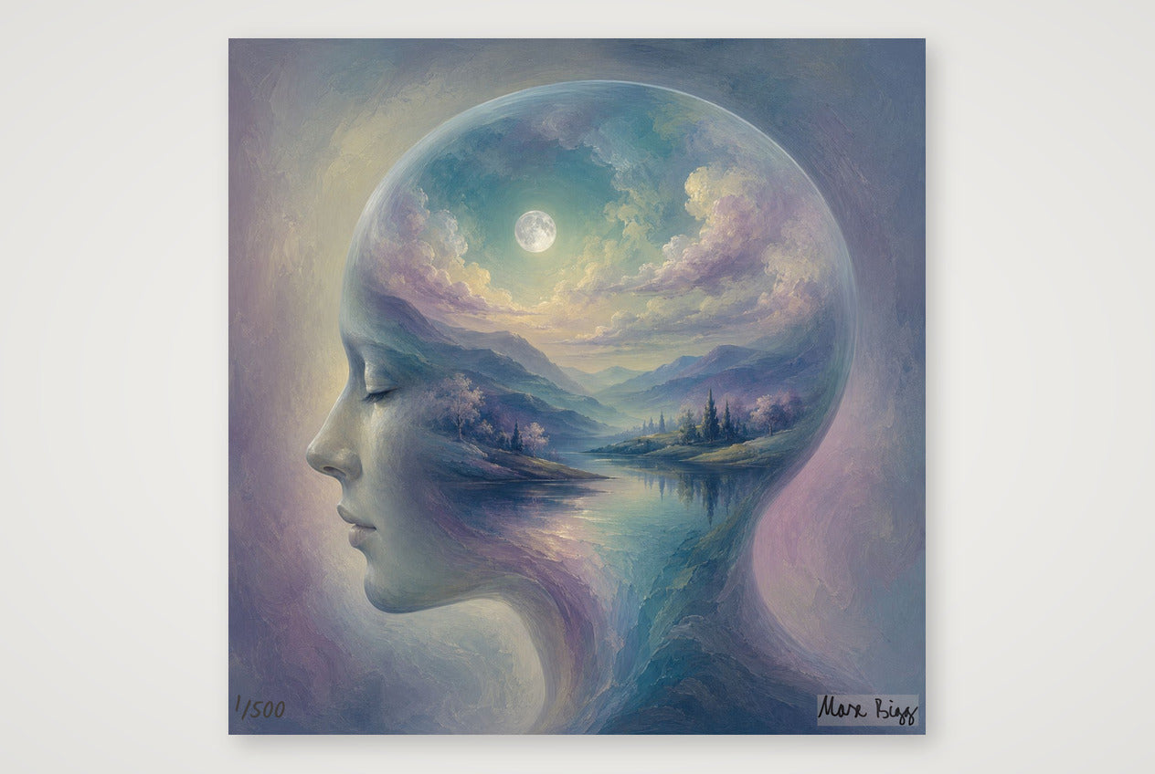 Geist als Landschaft — 40×40cm, 16×16" Print only
