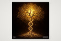 Stililsierte DNA-Helix — 20×20cm, 8×8" Print only