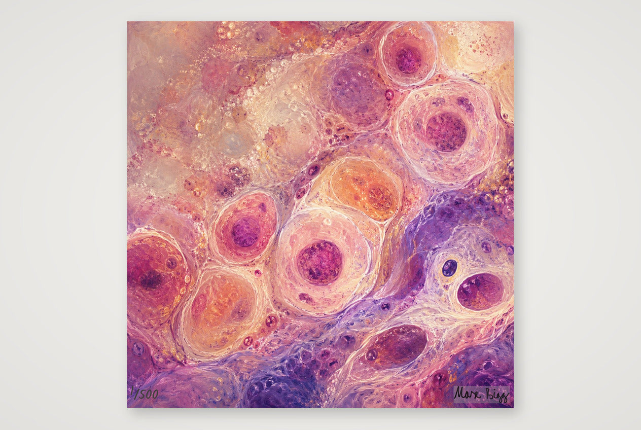 Mikroskopische Zellen — 40×40cm, 16×16" Print only