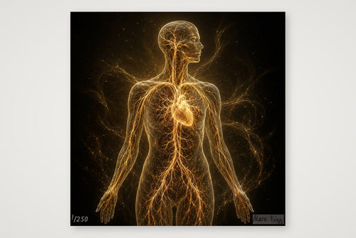 Anatomie als Kunstwerk — 60×60cm, 24×24" Print only